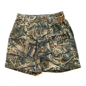 CABELA'S 90s Y2K Vintage camo camouflage baggy cargo shorts